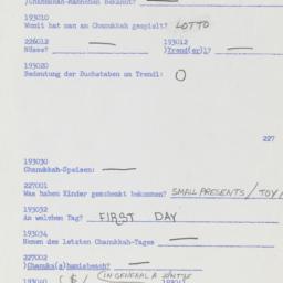 Western questionnaire, answ...