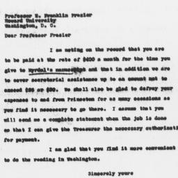 Letter from Charles Dollard...