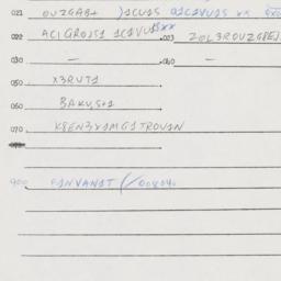 Eastern questionnaire, answ...