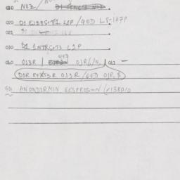 Eastern questionnaire, answ...