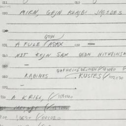 Eastern questionnaire, answ...