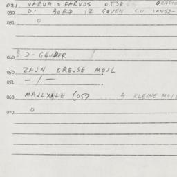 Eastern questionnaire, answ...