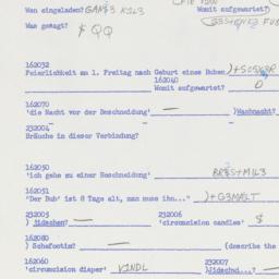 Western questionnaire, answ...