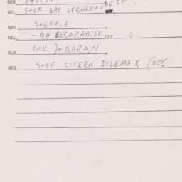 Eastern questionnaire, answ...