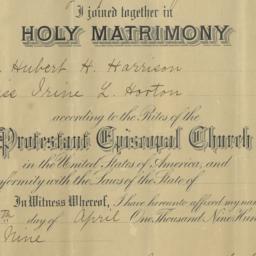 Marriage Certificate of Hub...