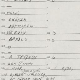 Eastern questionnaire, answ...