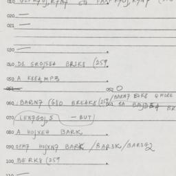 Eastern questionnaire, answ...