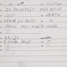 Eastern questionnaire, answ...