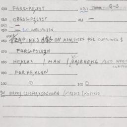 Eastern questionnaire, answ...