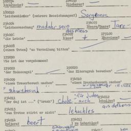 Western questionnaire, answ...