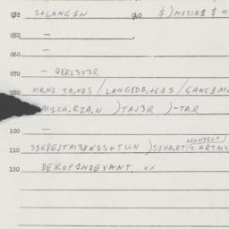 Eastern questionnaire, answ...