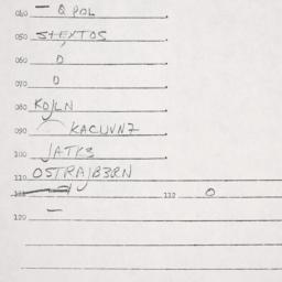 Eastern questionnaire, answ...