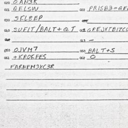 Eastern questionnaire, answ...
