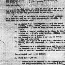 Letter from Abram L. Harris...