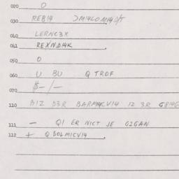 Eastern questionnaire, answ...