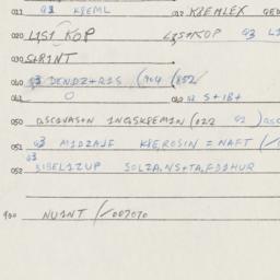 Eastern questionnaire, answ...