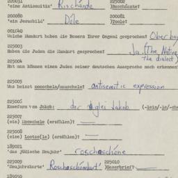 Western questionnaire, answ...