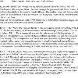 Announcements, 2012-11-30. ...