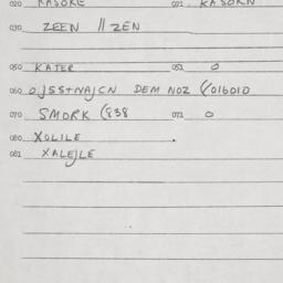 Eastern questionnaire, answ...