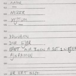 Eastern questionnaire, answ...