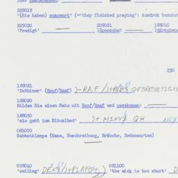 Western questionnaire, answ...
