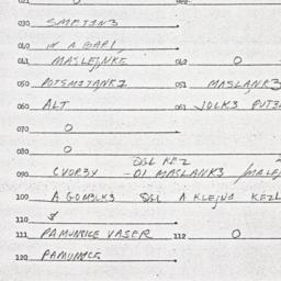 Eastern questionnaire, answ...
