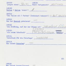 Western questionnaire, answ...