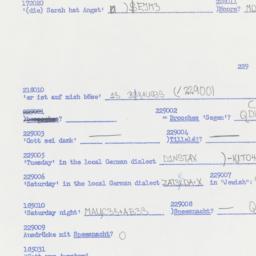 Western questionnaire, answ...