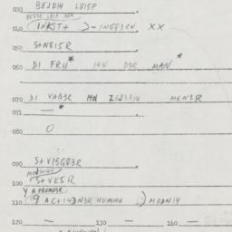 Eastern questionnaire, answ...