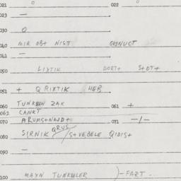 Eastern questionnaire, answ...