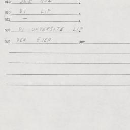 Eastern questionnaire, answ...