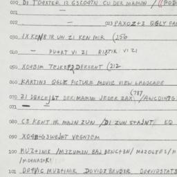 Eastern questionnaire, answ...
