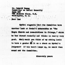 Letter from Charles Dollard...