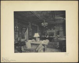 Living-room in Residence of Chas. T. Barney, 67 Park Ave., before the fire