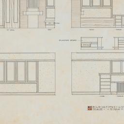 Living room millwork, cabin...