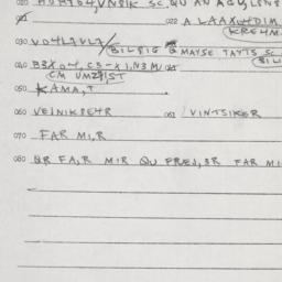 Eastern questionnaire, answ...