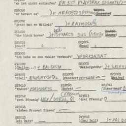 Westerm questionnaire, answ...
