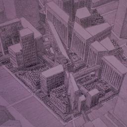 Aerial perspective drawing.