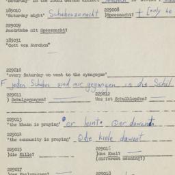 Western questionnaire, answ...