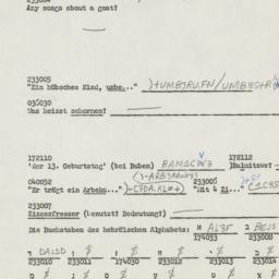 Western questionnaire, answ...