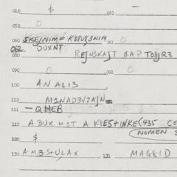 Eastern questionnaire, answ...