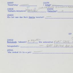 Western questionnaire, answ...