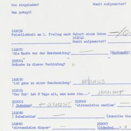 Western questionnaire, answ...
