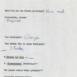 Western questionnaire, answ...