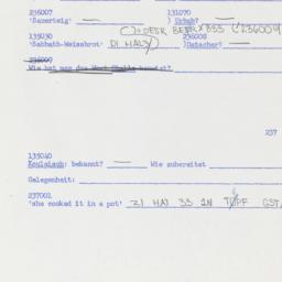 Western questionnaire, answ...