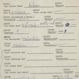 Western questionnaire, answ...