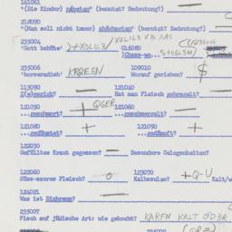 Western questionnaire, answ...