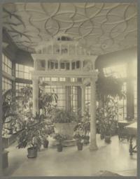Conservatory, off of Dining Room, view looking out N.E. from Dining Room