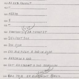 Eastern questionnaire, answ...