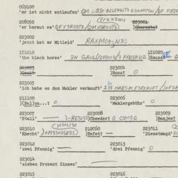 Western questionnaire, answ...